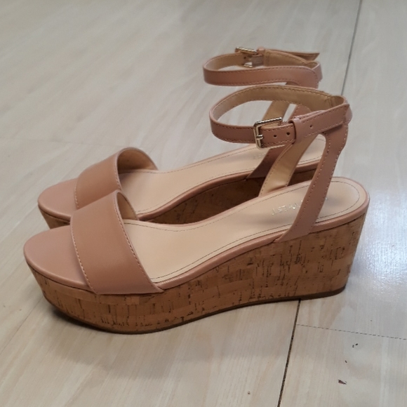 Nine West Shoes - Nine West ankle strap wedge sandals sz 8.5